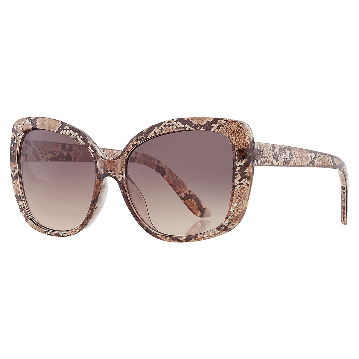 guess factory brown gradient butterfly ladies sunglasses gf0383 45f 57 guess factory brown gradient butterfly ladies sunglasses gf0383 45f 57