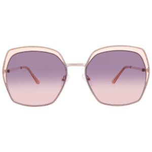 guess factory brown gradient butterfly ladies sunglasses gf0410 33f 59