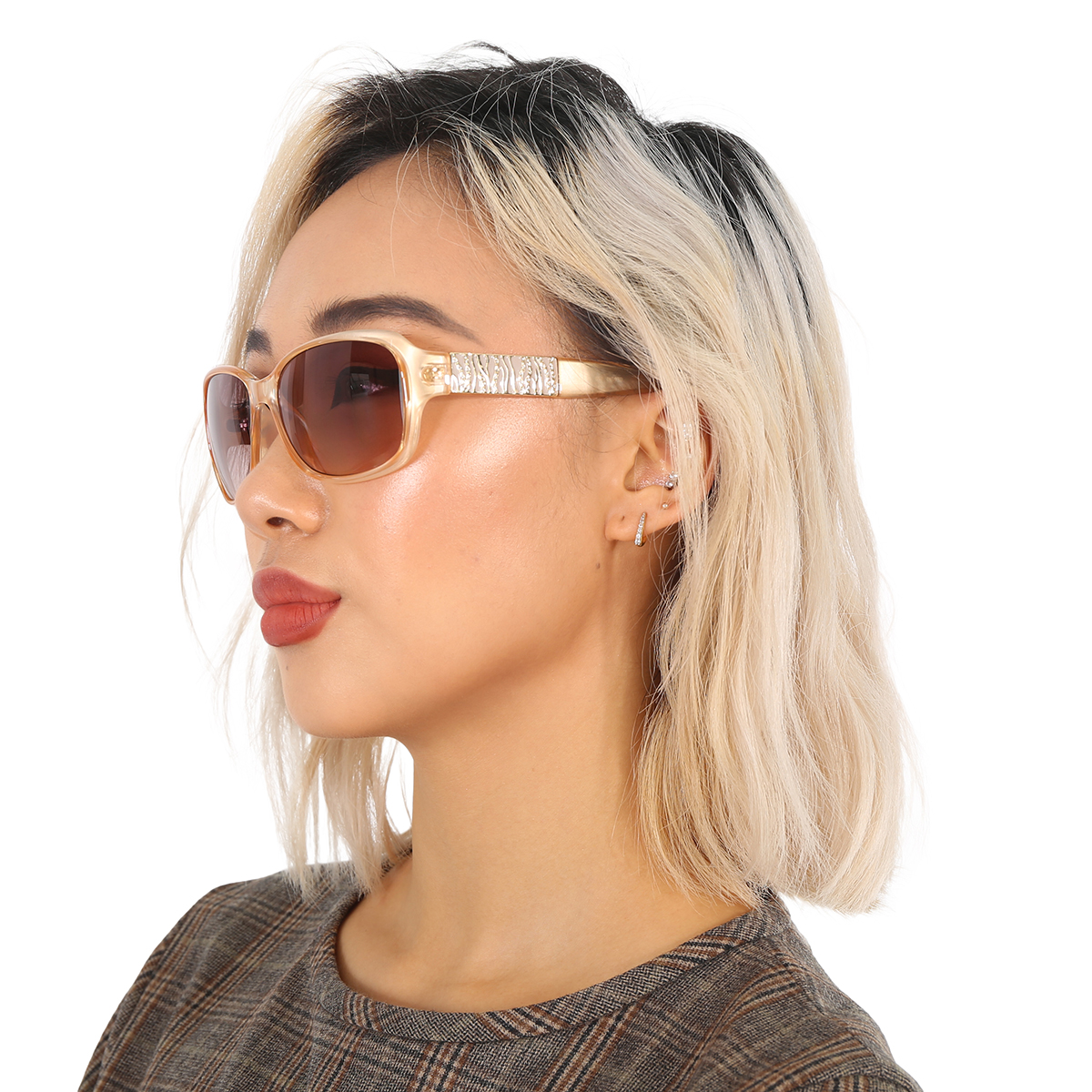 guess factory grey gradient square ladies sunglasses gf0395 57b 60 guess factory grey gradient square ladies sunglasses gf0395 57b 60