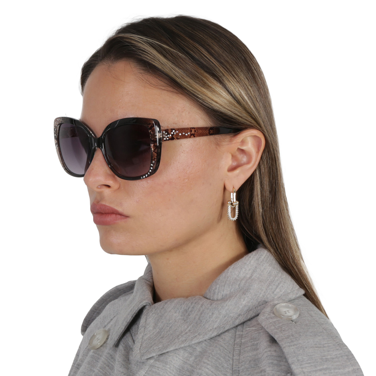 guess factory smoke gradient butterfly ladies sunglasses gf0383 05b 57 guess factory smoke gradient butterfly ladies sunglasses gf0383 05b 57