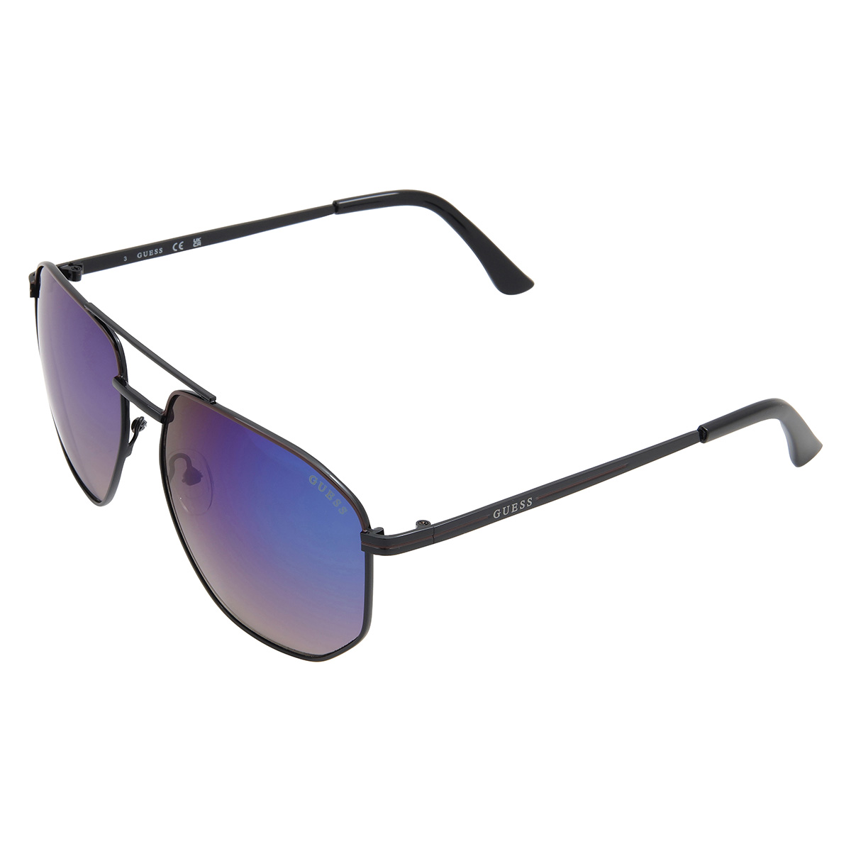 guess factory smoke mirror pilot men's sunglasses gf5122 01c 60 guess factory smoke mirror pilot men's sunglasses gf5122 01c 60