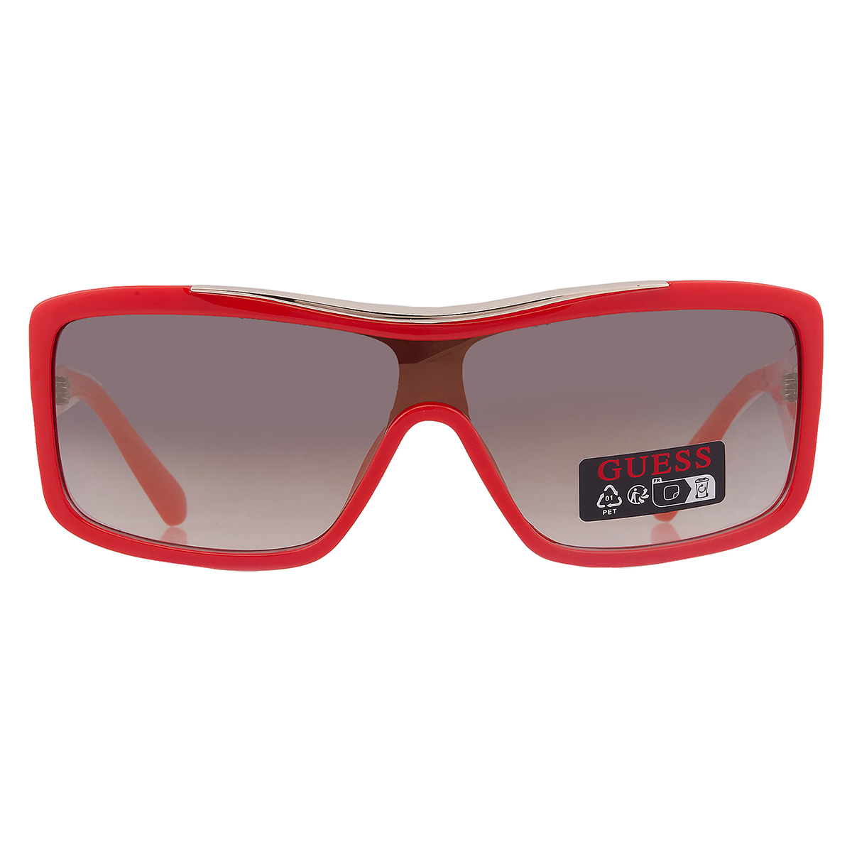 guess factory smoke mirror shield ladies sunglasses go00035 66c 00 guess factory smoke mirror shield ladies sunglasses go00035 66c 00