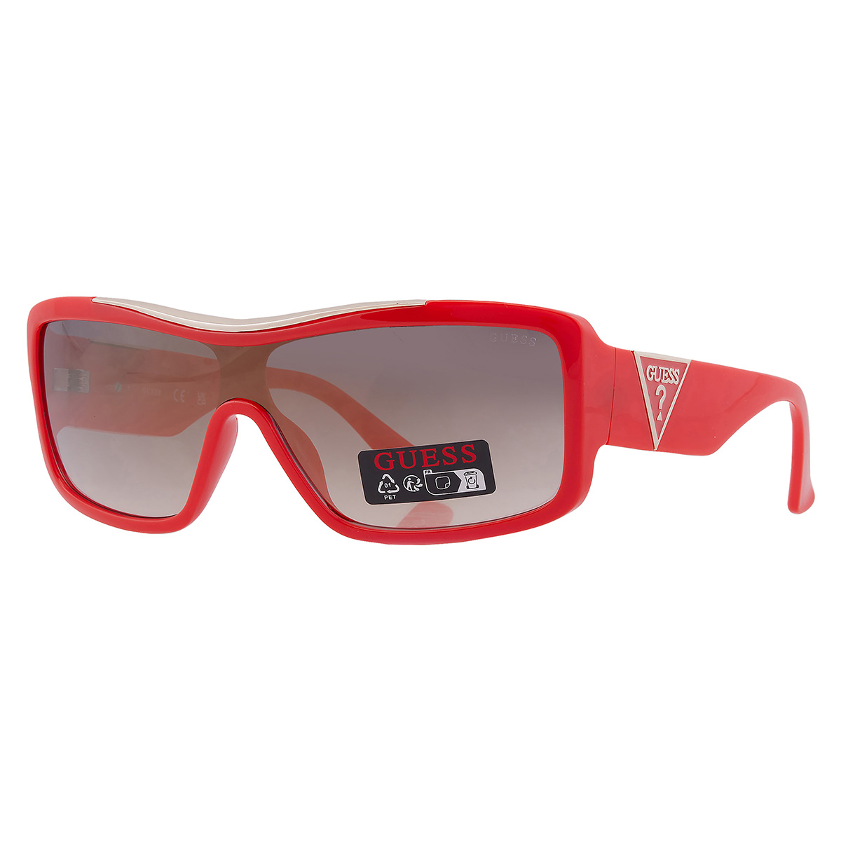 guess factory smoke mirror shield ladies sunglasses go00035 66c 00 guess factory smoke mirror shield ladies sunglasses go00035 66c 00