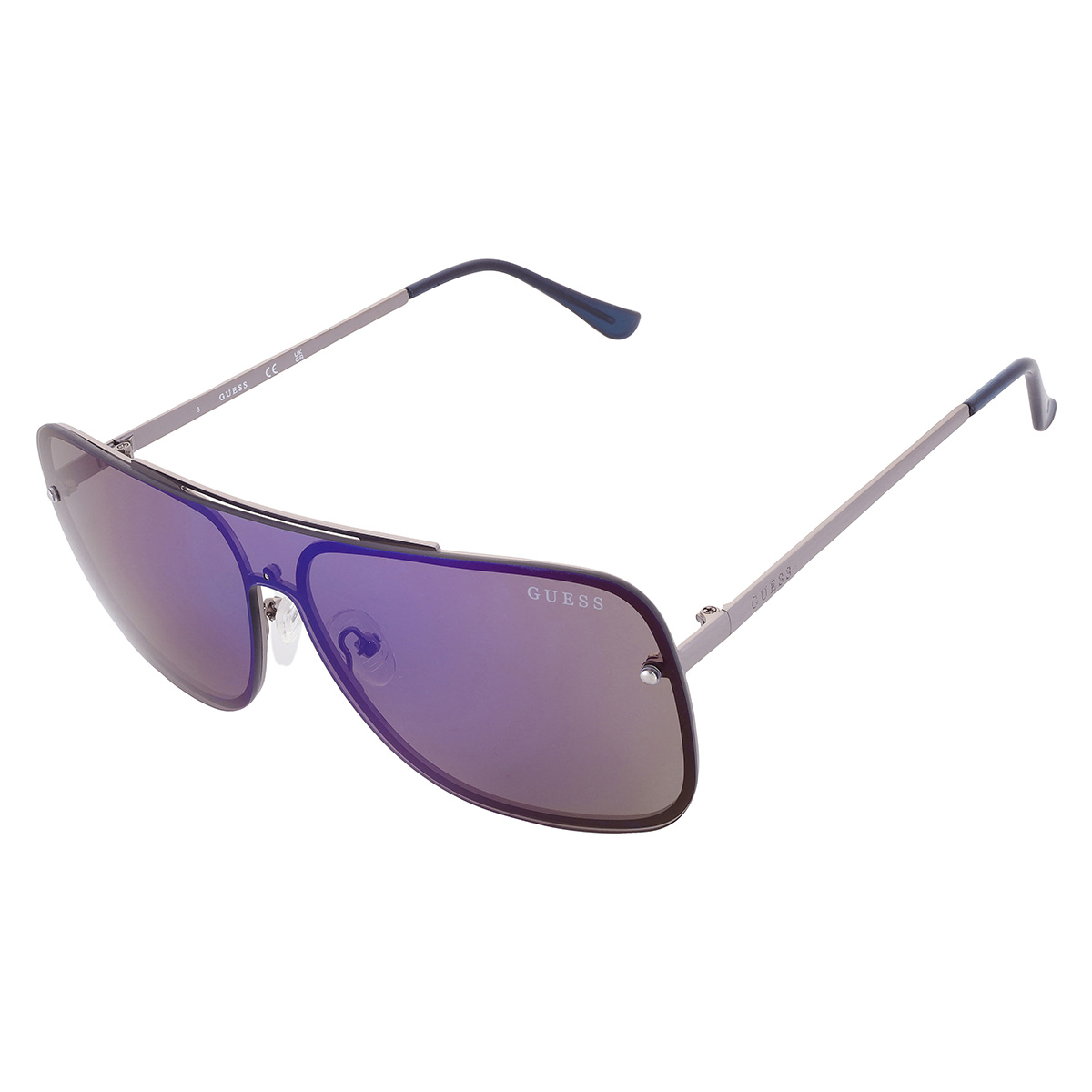 guess factory smoke mirror shield men's sunglasses go00053 08c 00 guess factory smoke mirror shield men's sunglasses go00053 08c 00
