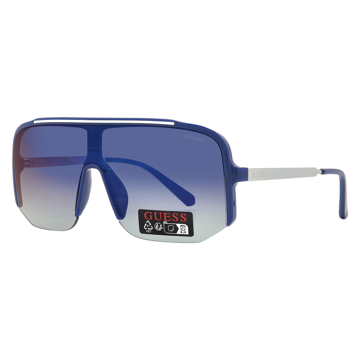 guess factory smoke mirror shield men's sunglasses go00054 90c 00 guess factory smoke mirror shield men's sunglasses go00054 90c 00