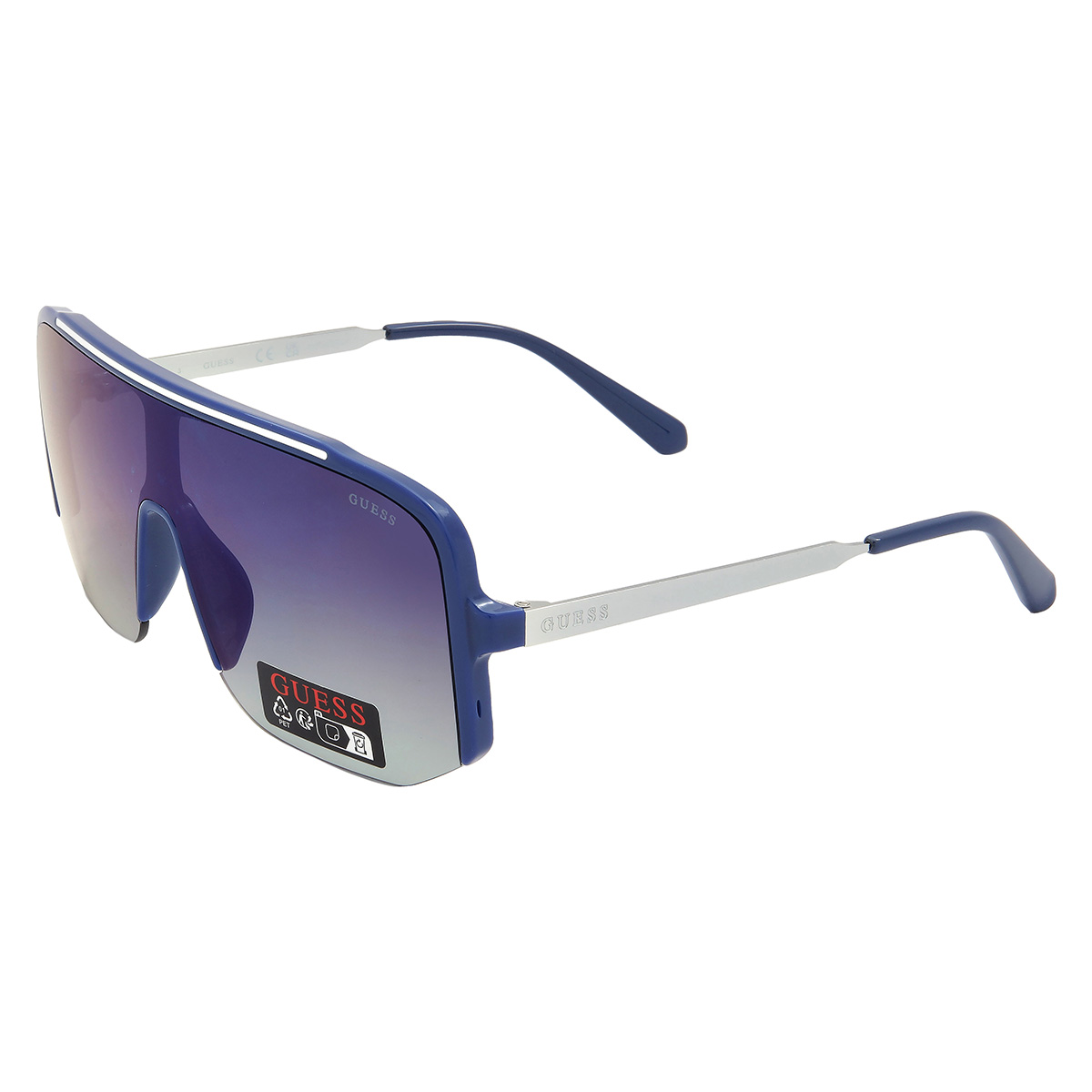 guess factory smoke mirror shield men's sunglasses go00054 90c 00 guess factory smoke mirror shield men's sunglasses go00054 90c 00
