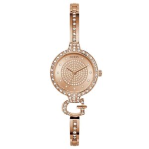 Home guess giselle quartz rose gold dial ladies watch gw0929l3