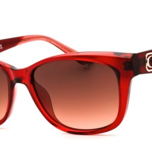 Home guess gradient brown rectangular ladies sunglasses gu00145 66f 54