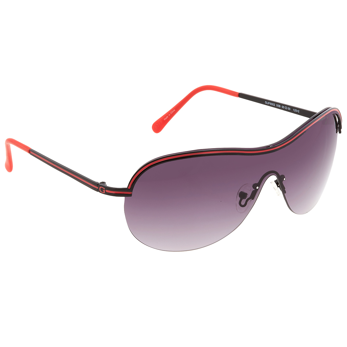 guess grey shield ladies sunglasses gf6002 05b 00 guess grey shield ladies sunglasses gf6002 05b 00