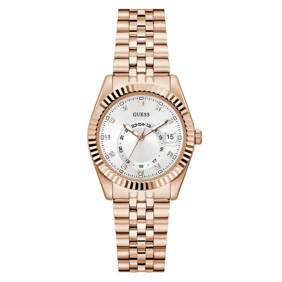 guess jada quartz white dial ladies watch gw0936l4 guess jada quartz white dial ladies watch gw0936l4