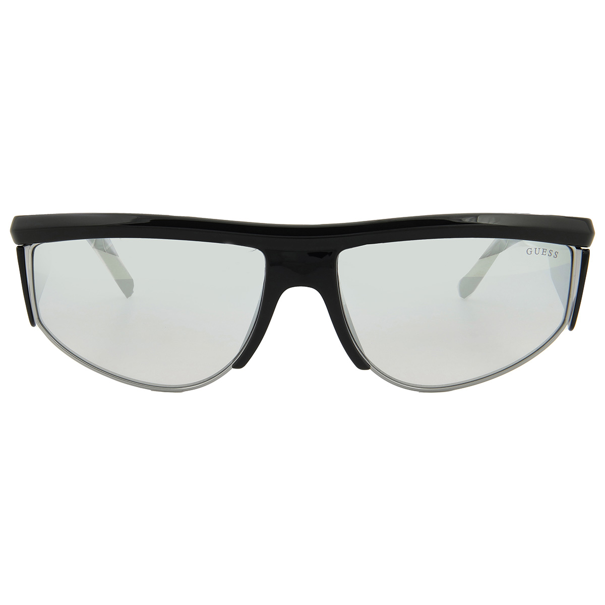guess light grey mirror browline men's sunglasses gu00072 01c 62 guess light grey mirror browline men's sunglasses gu00072 01c 62