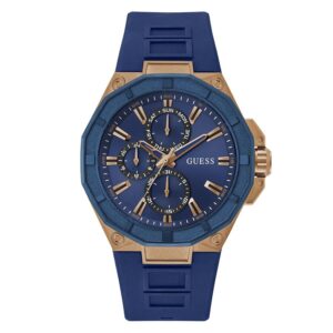 guess r2 quartz blue dial men's watch gw0803g2