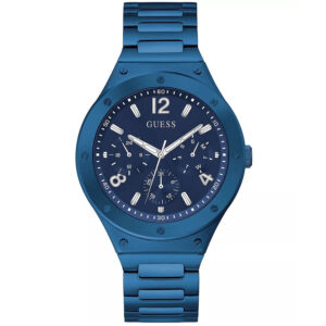 guess scope multifunction quartz blue dial men's watch gw0454g4