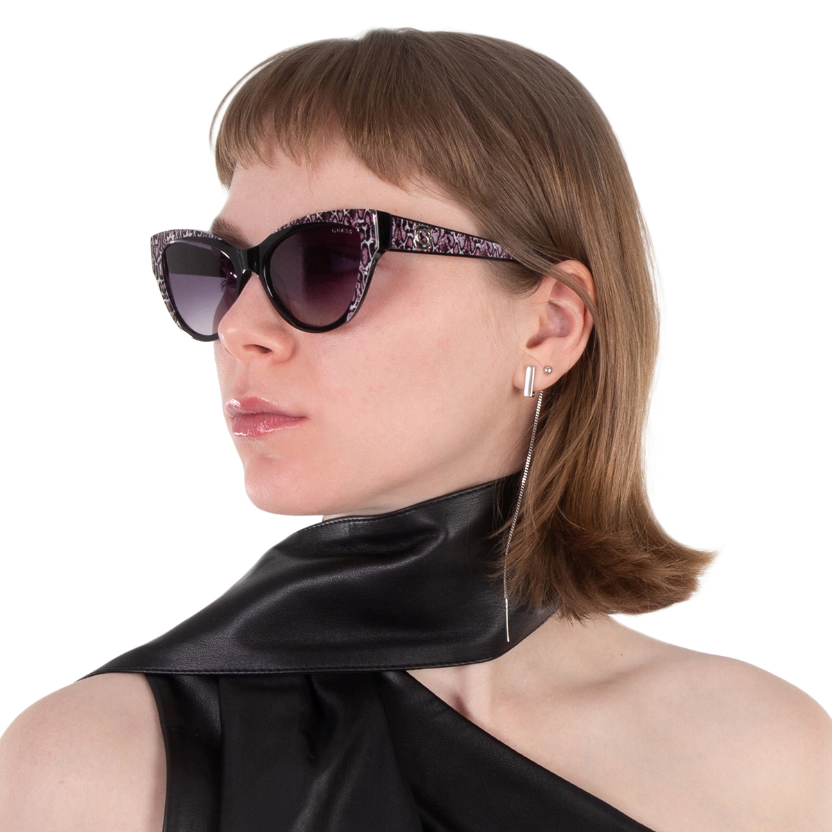 guess smoke gradient cat eye ladies sunglasses gu00112 05b 56 guess smoke gradient cat eye ladies sunglasses gu00112 05b 56