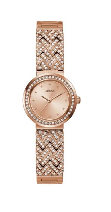guess treasure crystal rose gold tone dial ladies watch gw0476l3 guess treasure crystal rose gold tone dial ladies watch gw0476l3