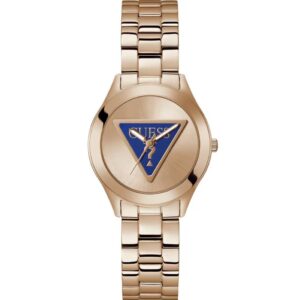 Витрина guess tri plaque rose gold tone dial ladies watch gw0675l3