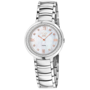 Home gv2 by gevril amalfi diamond mother of pearl dial ladies watch 14100b