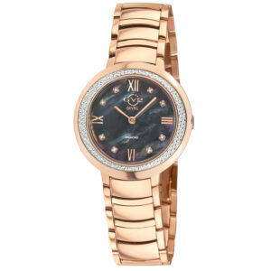Home gv2 by gevril amalfi diamond mother of pearl dial ladies watch 14103b