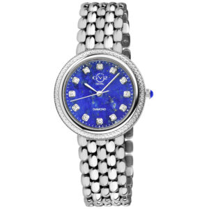 gv2 by gevril arezzo quartz diamond blue dial ladies watch 13300b