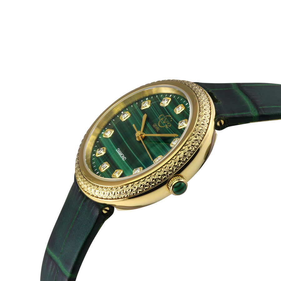 gv2 by gevril arezzo quartz diamond green dial ladies watch 13302 gv2 by gevril arezzo quartz diamond green dial ladies watch 13302