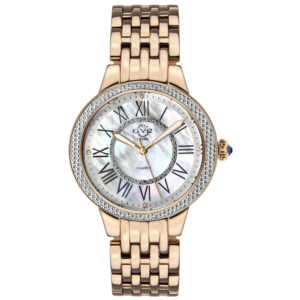 gv2 by gevril astor ii quartz mother of pearl dial diamond ladies watch 9141