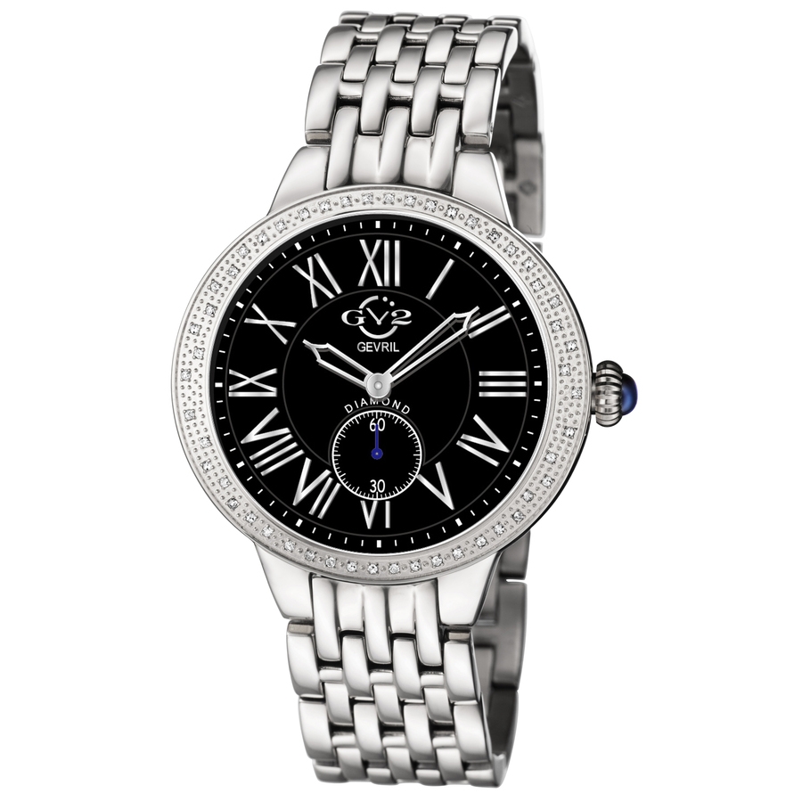 gv2 by gevril astor quartz diamond black dial ladies watch 9110 gv2 by gevril astor quartz diamond black dial ladies watch 9110