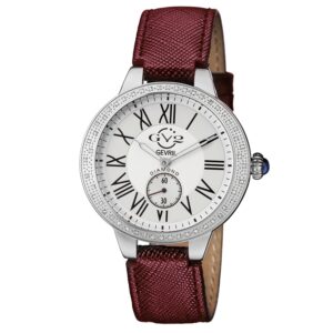 gv2 by gevril astor quartz white dial ladies watch 9103.4