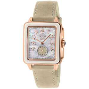 gv2 by gevril bari enamel diamond mother of pearl dial ladies watch 9262