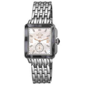 Home gv2 by gevril bari tortoise diamond mother of pearl dial ladies watch 9244b