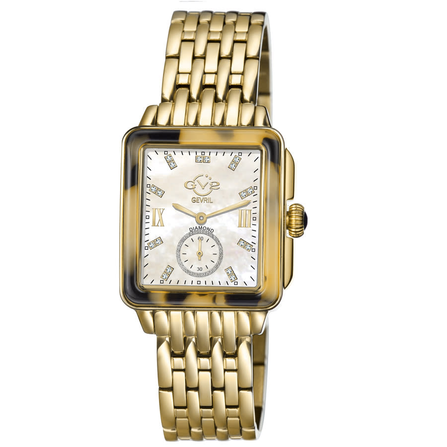 gv2 by gevril bari tortoise diamond mother of pearl dial ladies watch 9246b gv2 by gevril bari tortoise diamond mother of pearl dial ladies watch 9246b