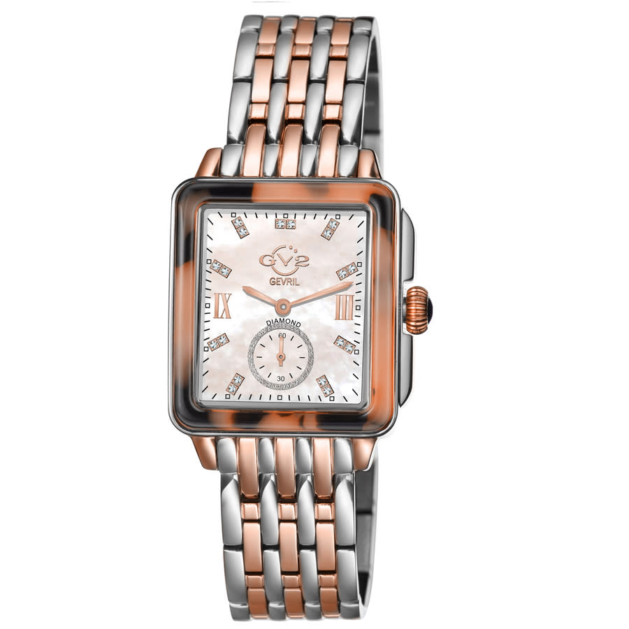 gv2 by gevril bari tortoise diamond mother of pearl dial ladies watch 9248b gv2 by gevril bari tortoise diamond mother of pearl dial ladies watch 9248b