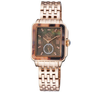 Home gv2 by gevril bari tortoise mother of pearl dial ladies watch 9249b