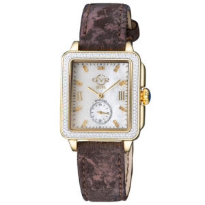 Home gv2 by gevril bari tortoise mother of pearl dial ladies watch 9256