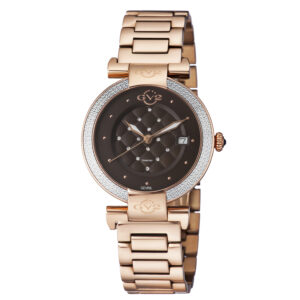 gv2 by gevril berletta quartz brown dial ladies watch 1502.5