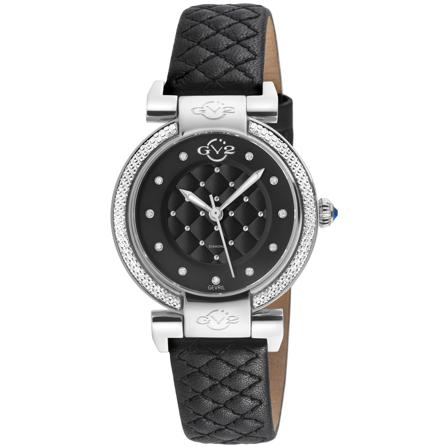 gv2 by gevril berletta quartz diamond black dial ladies watch 1543 gv2 by gevril berletta quartz diamond black dial ladies watch 1543