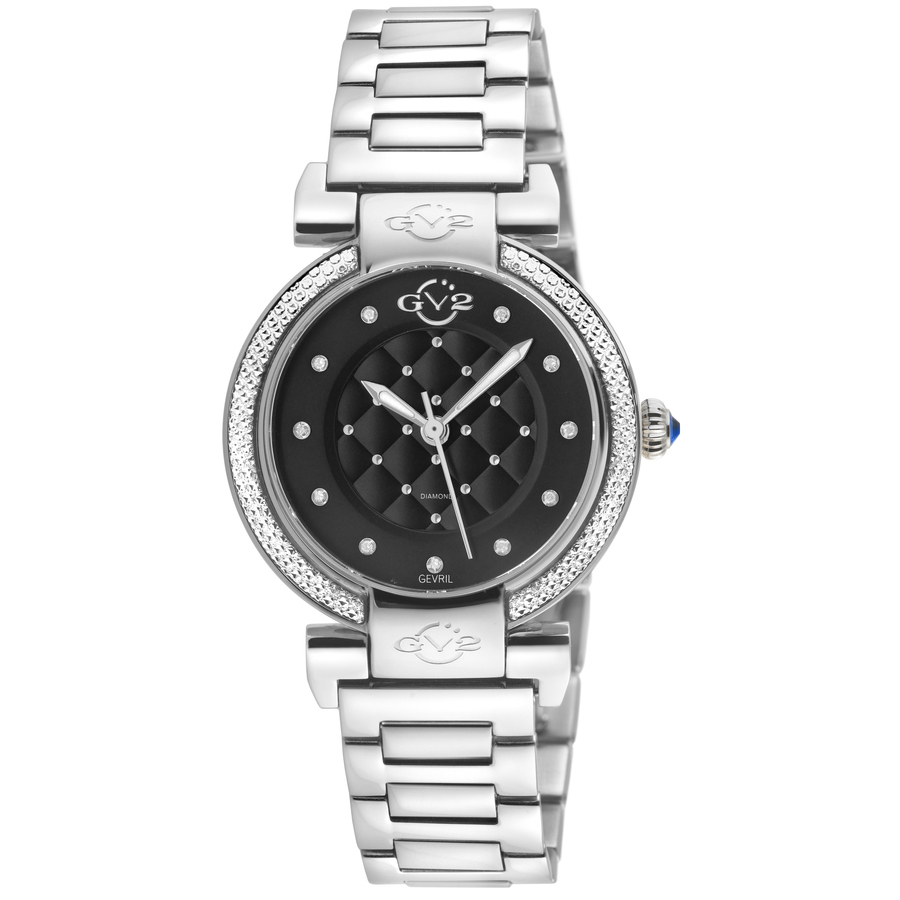 gv2 by gevril berletta quartz diamond black dial ladies watch 1543b gv2 by gevril berletta quartz diamond black dial ladies watch 1543b