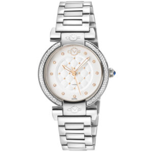 Home gv2 by gevril berletta quartz diamond white dial ladies watch 1540b