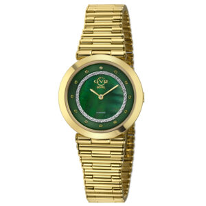 Home gv2 by gevril burano quartz green dial ladies watch 14413b