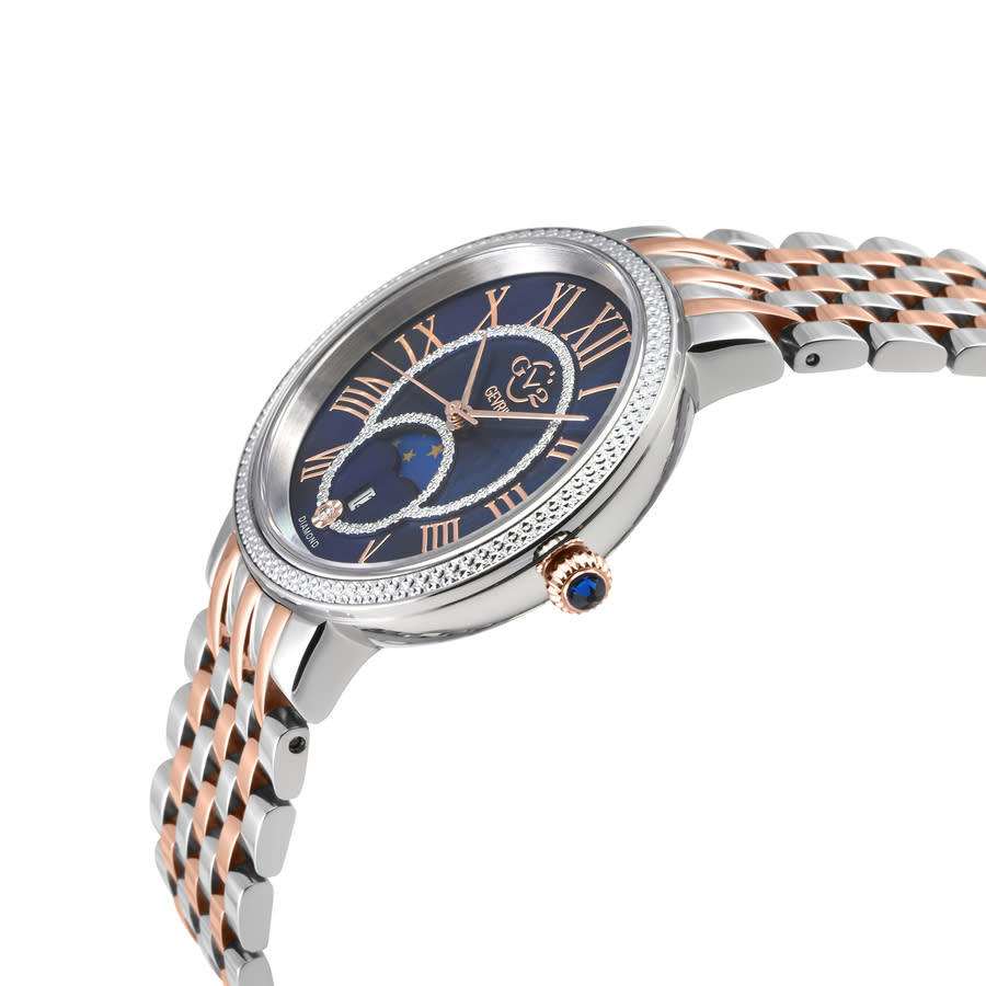 gv2 by gevril genoa mother of pearl dial quartz moon phase diamond ladies watch 12549b gv2 by gevril genoa mother of pearl dial quartz moon phase diamond ladies watch 12549b