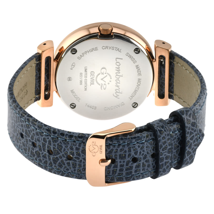 gv2 by gevril lombardy quartz diamond blue dial ladies watch 14403 gv2 by gevril lombardy quartz diamond blue dial ladies watch 14403