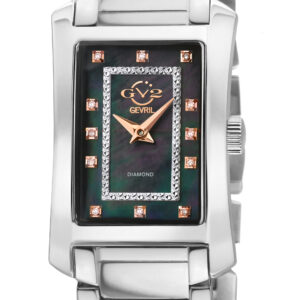 gv2 by gevril luino diamond mother of pearl dial ladies watch 14601b