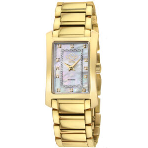 gv2 by gevril luino diamond mother of pearl dial ladies watch 14602b