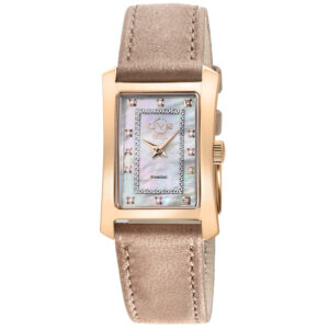 gv2 by gevril luino diamond mother of pearl dial ladies watch 14604