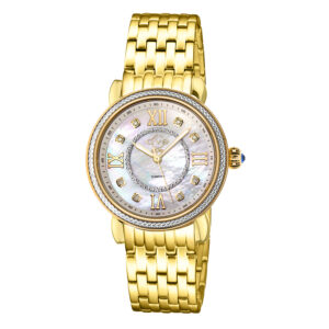 gv2 by gevril marsala diamond mother of pearl dial ladies watch 9866b