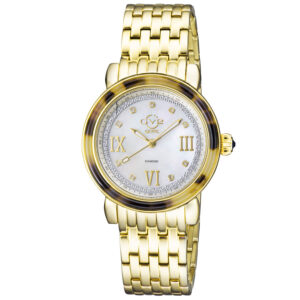 Home gv2 by gevril marsala tortoise diamond mother of pearl dial ladies watch 9851b