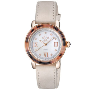 gv2 by gevril marsala tortoise diamond mother of pearl dial ladies watch 9853