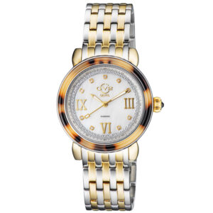 Home gv2 by gevril marsala tortoise quartz diamond ladies watch 9854b