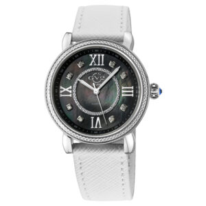 gv2 by gevril marsala vegan diamond mother of pearl dial ladies watch 9861 v1