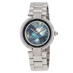 gv2 by gevril matera diamond mother of pearl dial ladies watch 12800b