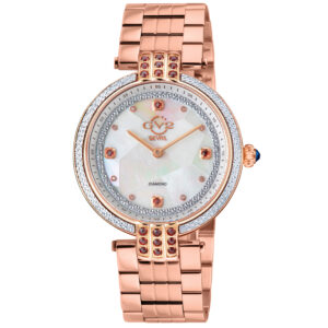 Home gv2 by gevril matera diamond mother of pearl dial ladies watch 12804b